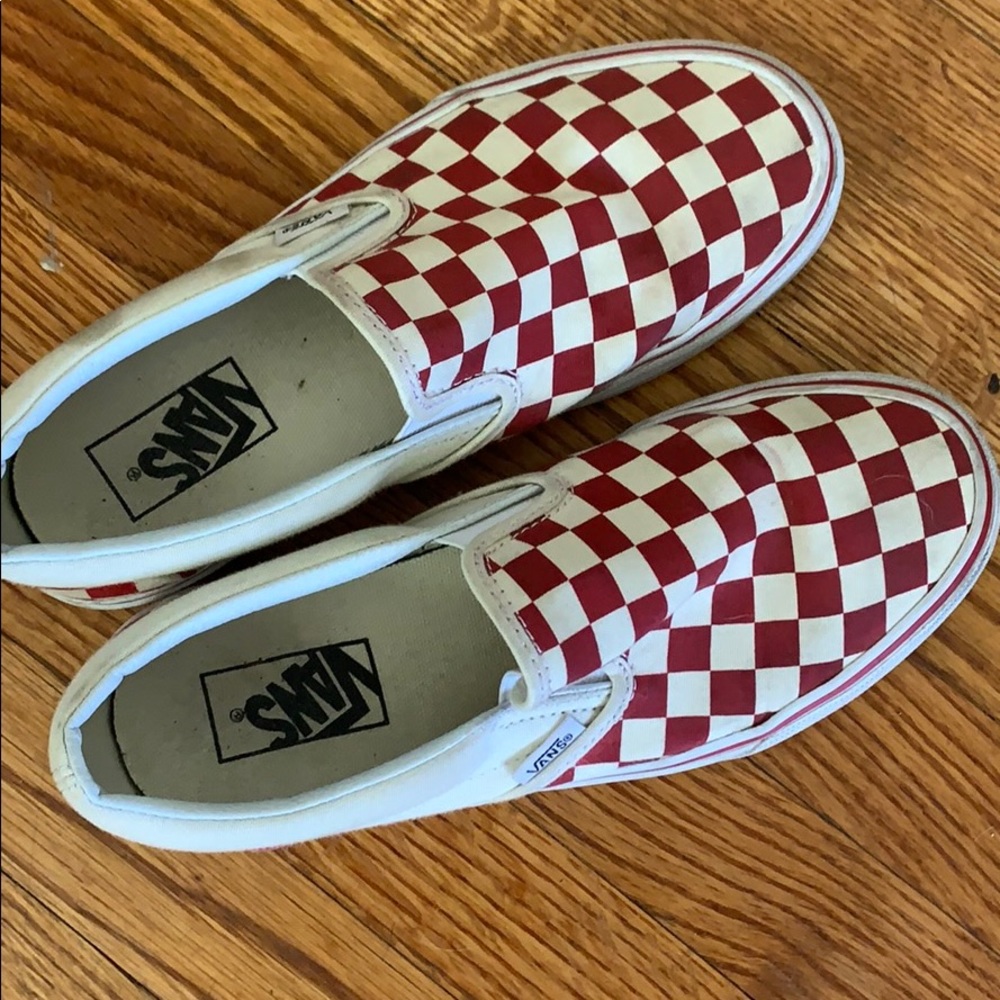 red checkered vans